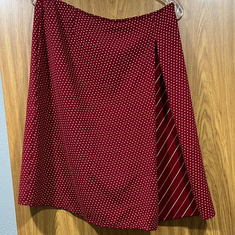 Vintage Polka Dot Skirt - Red